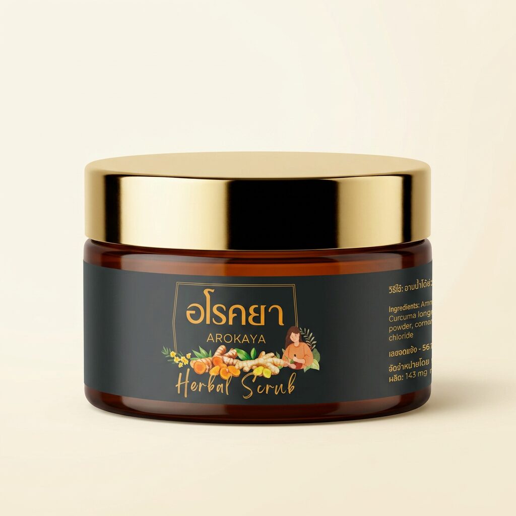 Arokaya Herbal Scrub jar